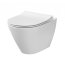 Cersanit City Oval Zestaw Toaleta WC CleanOn bez kołnierza z deską Slim, biały K35-015+K98-0146 - zdjęcie 4