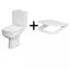 Cersanit Colour Zestaw Toaleta WC kompaktowa CleanOn z deską sedesową wolnoopadającą, biały K103-027 - zdjęcie 1