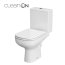 Cersanit Colour Zestaw Toaleta WC kompaktowa CleanOn z deską sedesową wolnoopadającą, biały K103-027 - zdjęcie 2