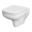 Cersanit Colour Zestaw Toaleta WC podwieszana CleanOn bez kołnierza z deską sedesową wolnoopadającą i stelażem Hi-Tec z przyciskiem Presto, biały S701-187 - zdjęcie 3