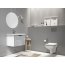 Cersanit Como New Zestaw Toaleta WC podwieszana 51,5x35 cm CleanOn bez kołnierza z deską sedesową wolnoopadającą, biały K32-020+K98-0143 - zdjęcie 3