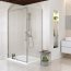Cersanit Crea Drzwi prysznicowe przesuwne 120x200 cm profile chrom szkło transpartentne CleanPro S159-007 - zdjęcie 2