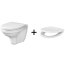 Cersanit Delfi Zestaw Toaleta WC podwieszana 51x36 cm + deska zwykła biały K97-140 - zdjęcie 1