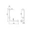 Cersanit Etiuda Uchwyt ścienny do WC/pod prysznic 50x70 cm prawy chrom K97-031 - zdjęcie 2