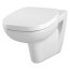 Cersanit Facile Zestaw Toaleta WC podwieszana z deską sedesową wolnoopadającą Slim, biały K707-001 - zdjęcie 5