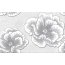 Cersanit Ferrata Grey Inserto Flower Płytka ścienna 25x40 cm, szara WD953-005 - zdjęcie 1