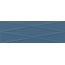 Cersanit Gravity Marine Blue Silver Inserto Satin Płytka ścienna 24x74 cm, niebieska ND856-014 - zdjęcie 1