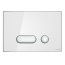 Cersanit Hi-Tec Intera Przycisk spłukujący do WC, szkło białe S97-022 - zdjęcie 1