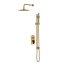 Cersanit Inverto Zestaw prysznicowy podtynkowy z deszczownicą złoty S952-007 - zdjęcie 1