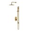 Cersanit Inverto Zestaw prysznicowy podtynkowy z deszczownicą złoty S952-007 - zdjęcie 2