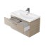 Cersanit Lara Como SET 821 Zestaw Umywalka meblowa z szafką podumywalkową, biały/orzech S801-154-DSM - zdjęcie 6