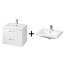 Cersanit Lara Como SET 809 Zestaw Umywalka meblowa z szafką podumywalkową, biały S801-147-DSM - zdjęcie 1