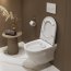 Cersanit Larga Oval Zestaw Toaleta WC 52x36 cm CleanOn bez kołnierza + deska wolnoopadająca biały S701-472 - zdjęcie 6