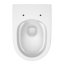 Cersanit Larga Oval Zestaw Toaleta WC 52x36 cm CleanOn bez kołnierza + deska wolnoopadająca biały S701-472 - zdjęcie 10