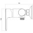 Cersanit Lumi Bateria prysznicowa natynkowa chrom S951-029 - zdjęcie 2