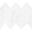 Cersanit Marinel White Chevron Mosaic Glossy Mozaika ścienna 29,8x25,5 cm, biała WD937-014 - zdjęcie 1
