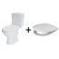 Cersanit Merida Zestaw Toaleta WC kompaktowa z deską wolnoopadającą i zbiornikiem biała K03-018 - zdjęcie 1