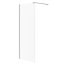 Cersanit Mille Kabina prysznicowa Walk-in 80x200 cm profile chrom szkło transparentne CleanPro S161-005 - zdjęcie 1