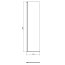 Cersanit Mille Ścianka ruchoma kabiny prysznicowej walk-in czarna 50x200 cm S161-012 - zdjęcie 2