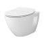 Cersanit Moduo Plus Oval Zestaw Toaleta WC bez kołnierza + deska wolnoopadająca biała S701-724 - zdjęcie 2