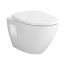 Cersanit Moduo Plus Oval Zestaw Toaleta WC bez kołnierza + deska wolnoopadająca biała S701-725 - zdjęcie 1