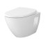 Cersanit Moduo Plus Oval Zestaw Toaleta WC bez kołnierza + deska wolnoopadająca biała S701-725 - zdjęcie 2