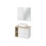 Cersanit Moduo Zestaw mebli łazienkowych z umywalką nablatową biały/dąb piaskowy S801-446 - zdjęcie 1