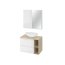 Cersanit Moduo Zestaw mebli łazienkowych z umywalką nablatową biały/dąb piaskowy S801-447 - zdjęcie 1