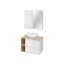 Cersanit Moduo Zestaw mebli łazienkowych z umywalką nablatową biały/dąb piaskowy S801-447 - zdjęcie 2