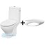 Cersanit Moduo Zestaw Toaleta WC kompaktowa 65,5x35,5x78,5 cm CleanOn ze zbiornikiem 010 z deską sedesową wolnoopadającą Slim, biały K116-001 - zdjęcie 1