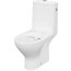 Cersanit Moduo Zestaw Toaleta WC stojąca bez kołnierza kompaktowa + deska wolnoopadająca biała K116-030 - zdjęcie 2