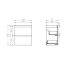 Cersanit Moduo Zestaw Umywalka meblowa z szafką podumywalkową 49,5x34,5 cm biały EcoBox S801-229-ECO - zdjęcie 2