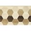 Cersanit Mosa Cream Inserto Geo Cubes Płytka ścienna 25x40 cm, kremowa WD399-008 - zdjęcie 1