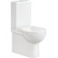 Cersanit Nano Toaleta WC kompaktowa 37x57x82,5 cm z deską antybakteryjną, biała K19-012 - zdjęcie 1