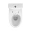 Cersanit Parva New Zestaw Toaleta WC kompaktowa CleanOn bez kołnierza z deską sedesową wolnoopadającą i zbiornikiem z dopływem z boku, biały K27-063 - zdjęcie 3