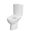 Cersanit Parva New Zestaw Toaleta WC kompaktowa CleanOn bez kołnierza z deską sedesową wolnoopadającą i zbiornikiem z dopływem z boku, biały K27-063 - zdjęcie 4