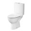Cersanit Parva Zestaw Toaleta WC kompaktowa 35x61x77,5 cm CleanOn bez kołnierza wewnętrznego i z deską sedesową wolnoopadającą Slim, biały K27-062+K98-0136 - zdjęcie 2