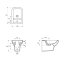 Cersanit Pure Bidet podwieszany 53,5x35,5x37 cm, biały K101-005-BOX - zdjęcie 3