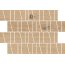 Cersanit Sandwood Beige Trapeze Mosaic Matt Mozaika ścienna drewnopodobna 20x29,9 cm, drewnopodobna WD484-010 - zdjęcie 1