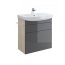 Cersanit Smart Szafka podumywalkowa 65x35x66 cm, szara S568-015 - zdjęcie 1
