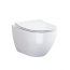 Cersanit System 5 SET B164 Toaleta WC podwieszana CleanOn bez kołnierza z deską wolnoopadającą Slim, stelażem i przyciskiem, biała S701-364 - zdjęcie 5
