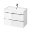 Cersanit Virgo Zestaw Szafka podumywalkowa 81x46,5x56,9 cm + umywalka meblowa biały S801-425 - zdjęcie 1
