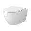 Cersanit Zen Oval Zestaw Toaleta WC Vortex bez kołnierza + deska wolnoopadająca biały S701-719 - zdjęcie 1