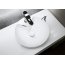Cersanit Crea Umywalka wpuszczana w blat 37,5 cm z otworem na baterię i przelewem, biała K114-002 - zdjęcie 2