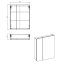 Comad Aruba 841 Szafka ścienna z lustrem 60x16x75 cm dąb craft złoty ARUBA841-60 - zdjęcie 3