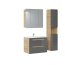 Comad Aruba Agave 800 Słupek boczny 35x32x170 cm dąb jackson hickory/szary połysk ARUBAAGAVE800 - zdjęcie 4