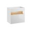 Comad Bahama White 820 Szafka podumywalkowa z oświetleniem LED 60x46x68 cm, biel alpejska/dąb wotan/biały połysk BAHAMAWHITE820 - zdjęcie 2