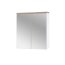 Comad Bali White 840 Szafka ścienna z lustrem 60x20x70 cm, biel alpejska/dąb wotan/biały kasai połysk BALIBIAŁY840 - zdjęcie 1