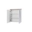 Comad Bali White 840 Szafka ścienna z lustrem 60x20x70 cm, biel alpejska/dąb wotan/biały kasai połysk BALIBIAŁY840 - zdjęcie 4