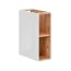 Comad Capri White 810 Słupek boczny dolny 44x20x57 cm, biały połysk/dąb craft złoty CAPRIWHITE810B - zdjęcie 1